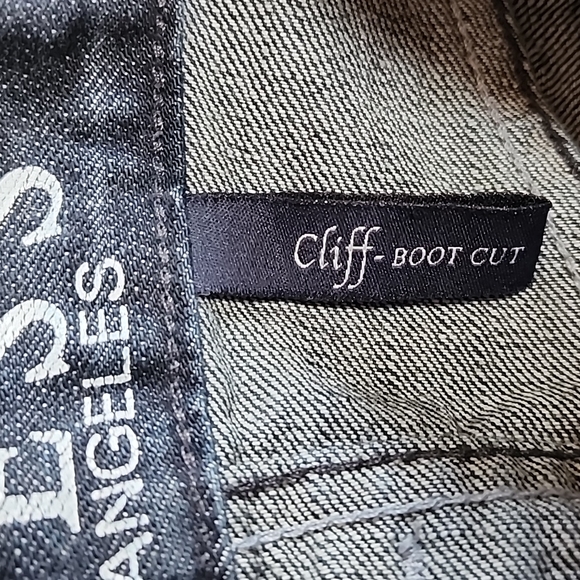 NWOT Guess: The Cliff Bootcut (vintage & relaxed-fit) dark-wash, Men's 34"x30" - Picture 6 of 10